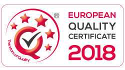 EUROPEAN QUALITY CERTIFICATE 2018 w kategorii Produkt za Osiedle Awangarda