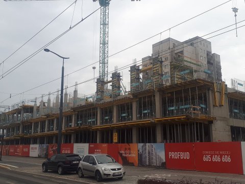 Etap 1 - Osiedle Primo #1 - Łódź Śródmieście - kronika budowy Październik 2018