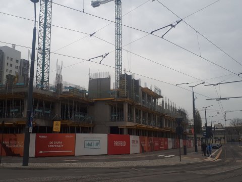 Etap 1 - Osiedle Primo #2 - Łódź Śródmieście - kronika budowy Październik 2018