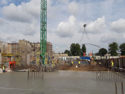 Etap 1 - Osiedle Primo #7 - Łódź Śródmieście - kronika budowy sierpień 2018